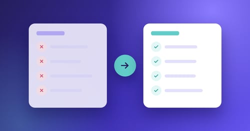 Illustration comparing a manual process with errors against an automated process with checks, representing whether NetSuite invoicing is truly automated