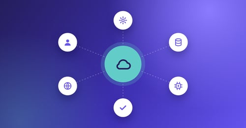 Illustration of connected finance systems linked to a central hub, representing Partnership with iSAMS: Invoice Automation for Schools