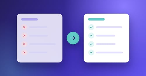 Illustration comparing a manual process with errors against an automated process with checks, representing PO Invoice vs Non-PO Invoice: Key Differences and Benefits